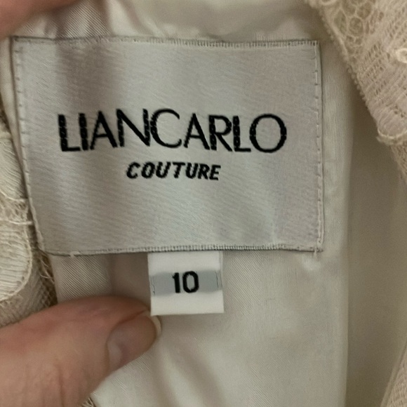Liancarlo Couture Elegant Cream Wedding Dress - Picture 1 of 9